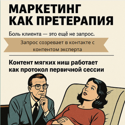 Маркетинг как претерапия. Почему в мягких нишах нужно прогревать душу, а не кошелёк